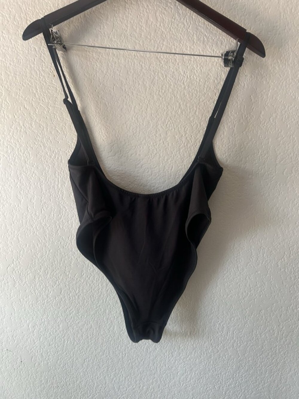 Skims Swim Cut Out Open Bust One Piece Black Onyx Size Large